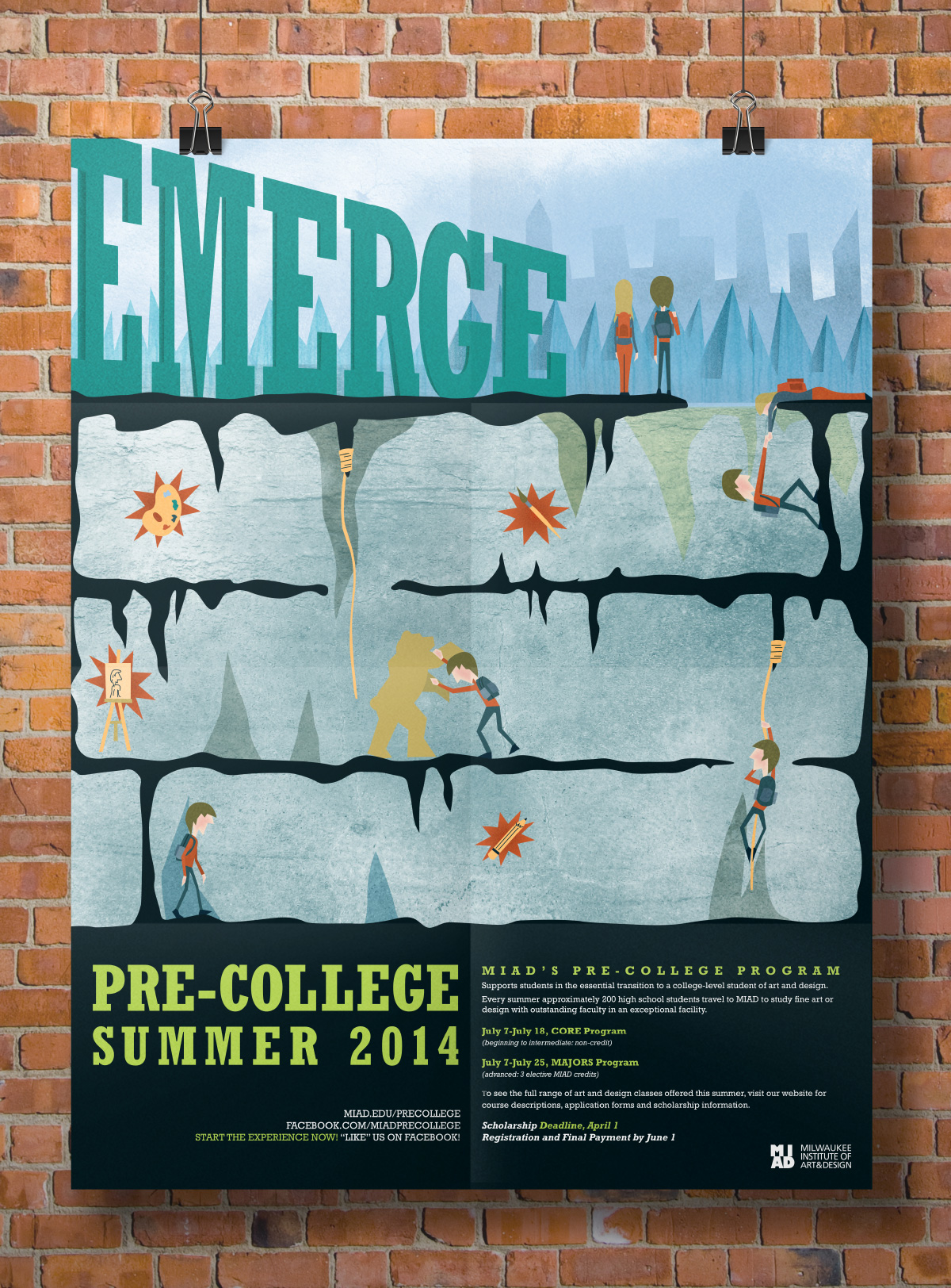 Emerge: MIAD's Pre-College Poster Open Back